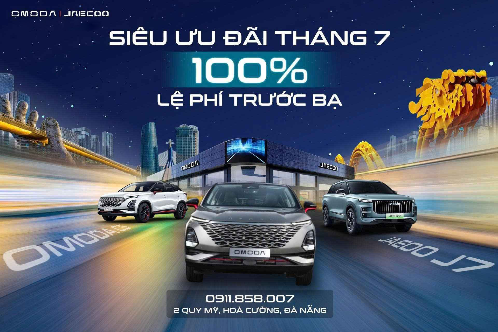 Ưu Đãi OMODA & JAECOO Tháng 7/2025 – Hỗ Trợ Lệ Phí Trước Bạ Tới 100%